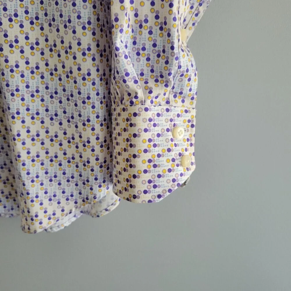 NWT Thomas Dean Long Sleeve Button Down Men's Shirt Size L